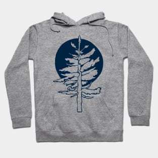 Evergreen Tree in the Moonlight Hoodie